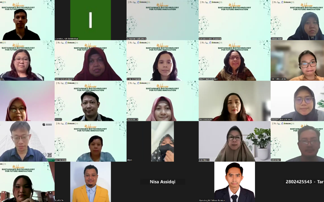 IPSBI Selenggarakan Webinar “Sustainable Biotechnology for Future Innovation”, Dihadiri Lebih dari 80 Peserta